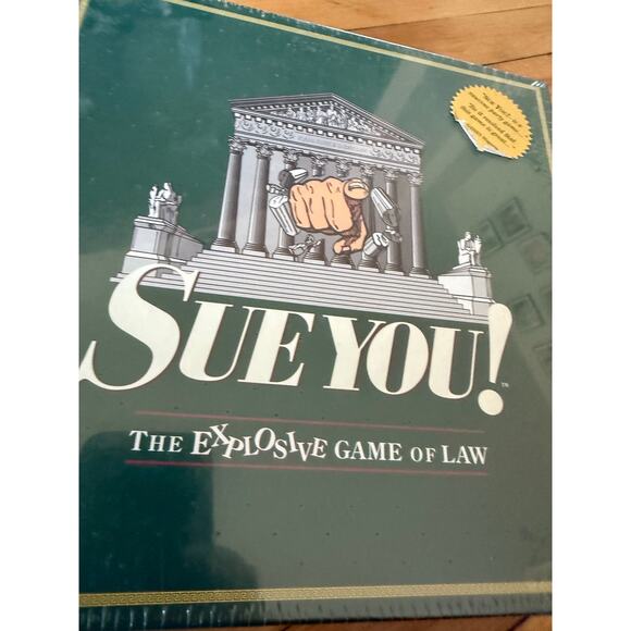 SUE YOU! Board Game The Explosive Game of Law. 1994 New and Sealed! - Picture 2 of 9